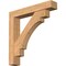 Ekena Millwork Merced Block Smooth Bracket w/ Offset Brace, Western Red Cedar, 7 1/2"W x 44"D x 44"H BKT0806X44X44MRC05SWR - alternate 1